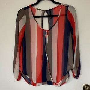 Flowy stripe top
